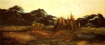 ルイ・クリストフ 風船のある山岳風景 ギュスターヴ・ドレ Oil Paintings